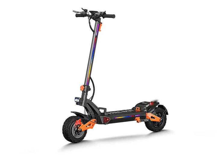 The scooter is presented as the subject of the article before the reader reviews tire-pressure guidance.