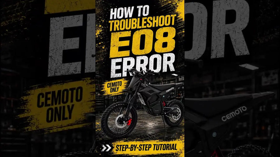 E08 Error — Check the Throttle Before Replacing Parts