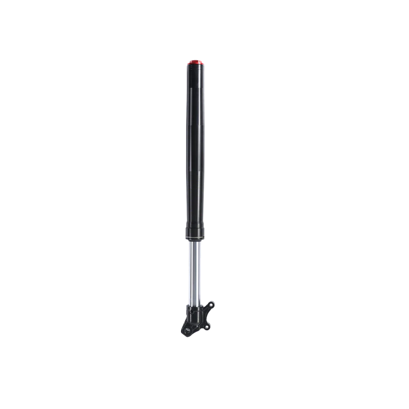 D03 front shock tube, black and silver suspension fork component