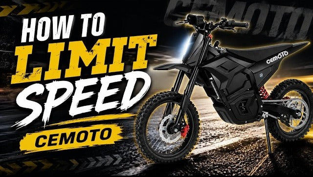 How to Limit Speed on Your CEMOTO Electric Dirt Bike | Easy Setup Tutorial