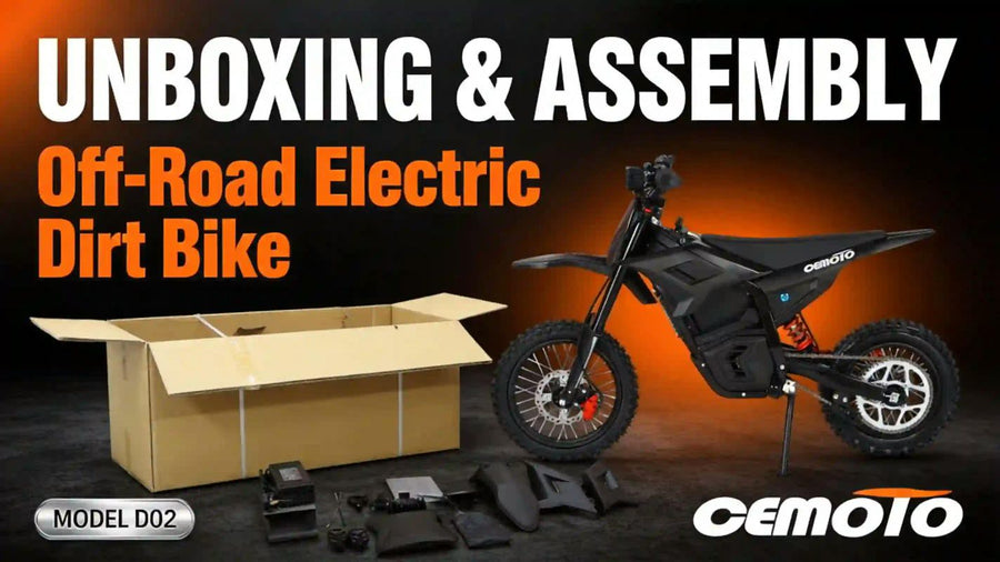 Off-Road Electric Dirt Bike D02 | Unboxing & Assembly